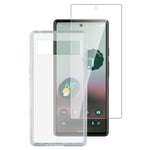 Google Pixel 6A 4smarts Second Glass X-Pro 360° Protection Set Premium - Deksel + Skjermbeskytter