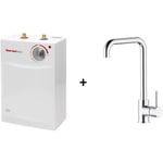 Thermoflow - Chauffe-eau 5 l sous évier prêt à brancher + robinetterie 2 kW