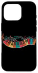 Coque pour iPhone 16 Pro Piano Clavier Notes de Musique Art Coloré Pianiste Musicien