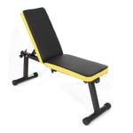 LILIS Weight Bench Adjustable Adjustable Positions Incline Decline Sit Up Bench Improved Cushion For Exercise, Handles For Dragon Flag, Rated Full Body Workout Foldable Bench For Dragon Flag