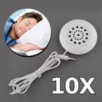 10X Mini White 3.5mm Pillow Portable Speaker for Mp3 iPhone 4S 4G 3GS iPod Touch