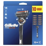 Sarja Gillette Fusion 5 Proglide: partakone + ajopäät 10 kpl