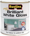 RUSTINS Brilliant White Gloss Paint 250ml