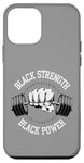 Coque pour iPhone 12 mini Black History Month Entraînement Gym Haltérophilie Force Force