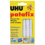 UHU® Patafix Lot de 2 pastilles adhésives amovibles Blanc