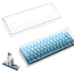 MAMBASNAKE Housse de Clavier 60% Acrylique de qualité supérieure - Étanche - Anti-Chocs - Transparente - pour Mini Clavier de Jeu mécanique Compact - 29,2 x 10,2 x 2,8 cm K60 K61 GK61 SK65