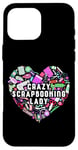 iPhone 16 Pro Max Scrapbooking Heart Crazy Scrapbooking Lady Case