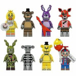 2023-8 X Five Nights At Freddy Mini Figur Fit Leksak Barn Present