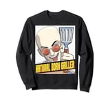 Cool Natural Born Griller Grill BBQ Barbecue Funny Grilling Sweatshirt