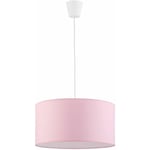 Licht-erlebnisse - Lampe à suspendre enfant bébé rose ø 40 cm rond abat-jour tissu