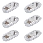 6 Pack 30 Pin to USB Charging Charger Data Cable Lead for iPhone 4s 4 iPad 2 3