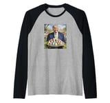 Trump Easter Egg Hunt Capitol Funny Easter Celebration Raglan Baseball Tee