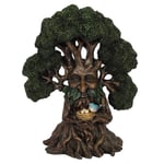 32cm Pagan The Green Man Tree Bird Nest Home Garden Ornament Decoration