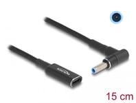 Delock strømadapter - 24 pin USB-C til 4 5 mm x 3 0 mm DC-jakk - 15 cm