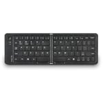 NGS Domino - Clavier Pliable Bluetooth AZERTY, Rechargeable, Silencieux, Compatible Multi-Système iOS/Android/Windows, 12 Touches Multimédia, Autonomie 50 Heures, Compact et Portable, Idéal Voyages