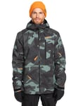 Quiksilver Snow Jacket Mission Printed JK Men Green XS