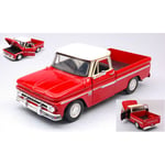 CHEVROLET C10 FLETSIDE PICK-UP 1966 RED 1:24 MotorMax Auto Stradali Die Cast