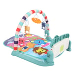 (Ultramarine)Baby Gym And Infant Play Mat Musical Kick Play Piano Gym