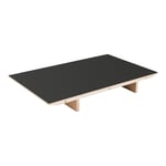 HAY - CPH30 2.0 Extendable Leaf L50 X W80 Black Linoleum Tabletop Lacquered Edge Lacquered Oak Crossbar - Iläggsskivor - Ronan & Erwan Bouroullec - Svart