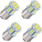 Ampoule led Voiture, 4Pièces 1157 Blanc 6500-7000K led 12V P21W, Ampoules Clignotant led pour Feu de Stop de Voiture, pour pour Moto, rv, Auto Voiture