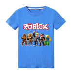 ROBLOX Casual Barn Pojkar Gamer Kortärmad Sommar T-shirt - spot försäljning blue 130cm