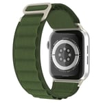 Apple Watch 38/40/41 mm käsivarsinauha Alpine Pro Loop Militär Grön