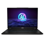 MSI Notebook Stealth AI Studio 18" 16:10 UHD+ Gaming Laptop, (Intel Core Ultra 9 185H, NVIDIA GeForce RTX 4080, 32GB RAM, 2TB SSD, Windows 11 Pro), Midnight Black