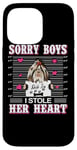 Coque pour iPhone 14 Pro Max Shih Tzu Dog Valentines Day I Stole Her Heart Valentine