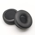 Earpads Coussinets de Rechange Coussinets d'oreille Oreillette de Remplacement Coussins en Mousse pour Casque Jabra MOVE Wireless Muwu Evolve 20se 30II Cuir a haute teneur en protéines + mousse a mémoire de forme, filet noir noir