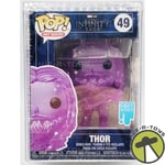 Funko Pop! Art Series Thor Vinyl Figure Marvel Infinity Saga #49 With Case NEW