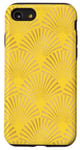 Coque pour iPhone SE (2020) / 7 / 8 Ambre Glow Jaune Orange Art Déco Motif éventail