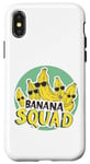 Coque pour iPhone X/XS Banana Squad Lunettes de soleil amusantes assorties Motif fruits