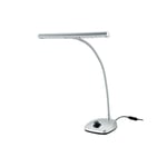 K&M 12298 Pianolampe 12 LED med dimmebryter, silver