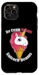 iPhone 11 Pro Ice Cream Dreams Unicorn Beams Sweets Magical Treat Case