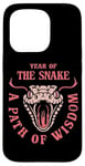 iPhone 15 Pro Year Of the Snake. A Path Of Wisdom. Cinese New Year Costume Case