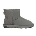 EVER AU Womens Women Emu Mini Classic Boots - Grey Suede - Size EU 37