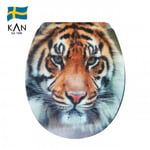 Kan Deco mjukstängande toalettsits, Tiger