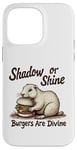 Coque pour iPhone 14 Pro Max Shadow Or Shine Burger Amusant Groundhog Day Food Party