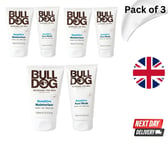 3 x Bulldog Face Wash for Sensitive Skin & Moisturiser | 150ml Gentle Cleanser