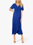 Tiffany Rose Waterfall Maternity Midi Dress, Cobalt Blue