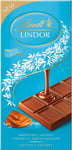 New Lindt Lindor Milk Chocolate Salted Caramel Bar 100g Experience Bliss With U