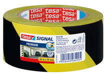 Tesa Signal Markierungsklebeband Premium 66m 50mm gelb/schw.