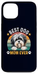 Coque pour iPhone 13 Meilleure mère de chien Lowchen de tous les temps, propriétaire et amante de chiens amusants et rétro