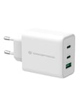 Conceptronic ALTHEA12W 3-Port 65W GaN USB PD Charger power adapter - USB 2 x USB-C - 65 Watt