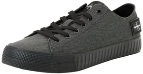 Calvin Klein Jeans Men Vulcanised Trainers Shoes, Black (Black), 45