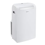 Amazon Basics Climatiseur portable avec déshumidificateur 12000 BTU/H, Classe d’énergie A, Blanc