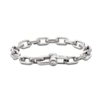 Emporio Armani Men's Antique Gold-Tone Chain-Link Bracelet (Model: EGS2762251), Stainless Steel, no gemstone