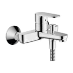 Hansgrohe Vernis Blend Bathroom Wall Mounted Bath Mixer Tap Chrome Modern Curved