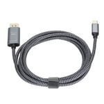 USB C till DisplayPort-kabel Professionell Plug and Play-stöd 8K 60HZ Bidirektionell överföring TYPE C till DisplayPort-adapter 1.8m (FMY)