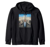 Trump 2024 Take America Back Trump Daddy's Home Lt Blue 2024 Zip Hoodie